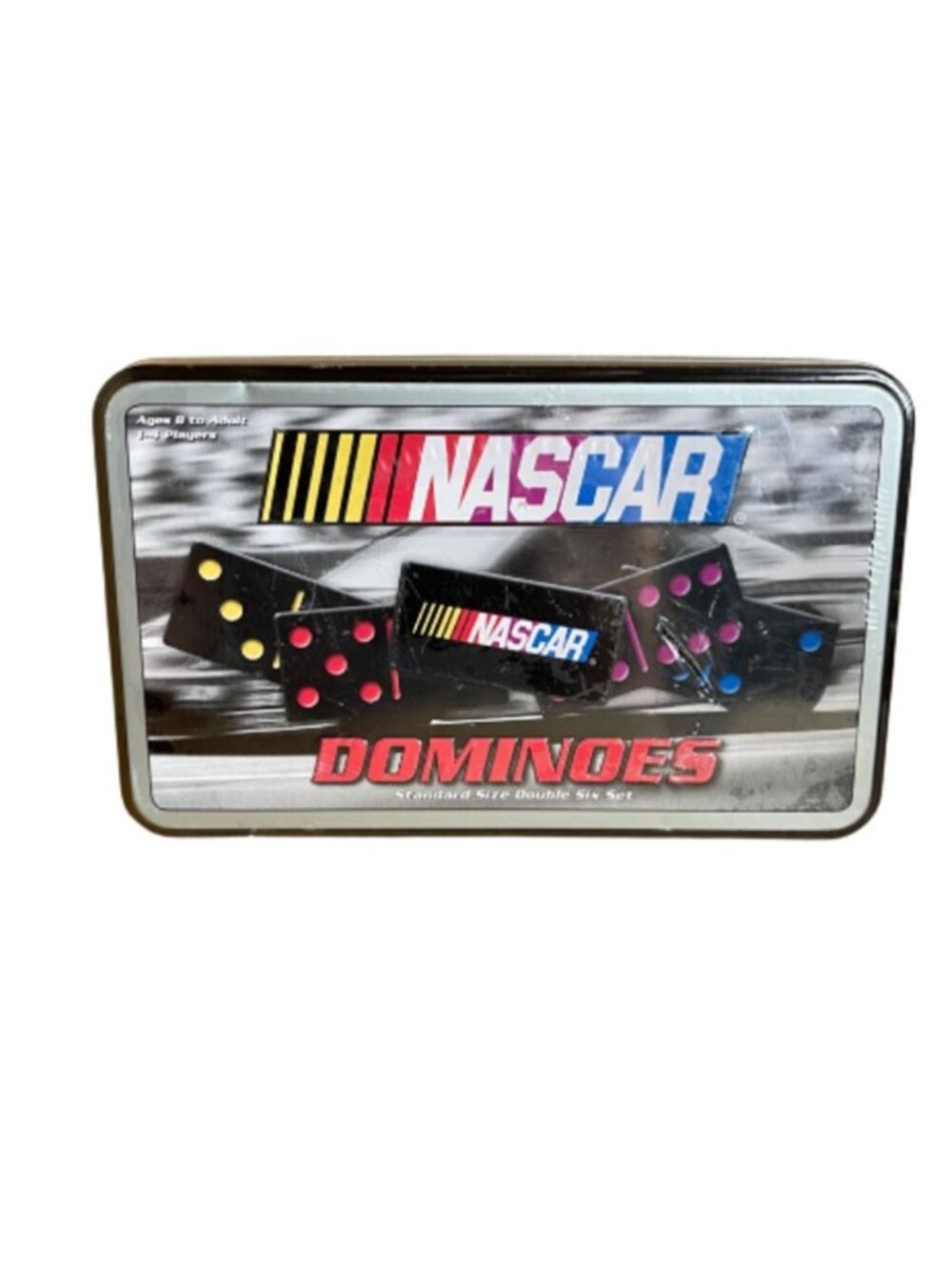 NASCAR Standard Double Six Dominoes Game Set by USAopoly NEW Sealed